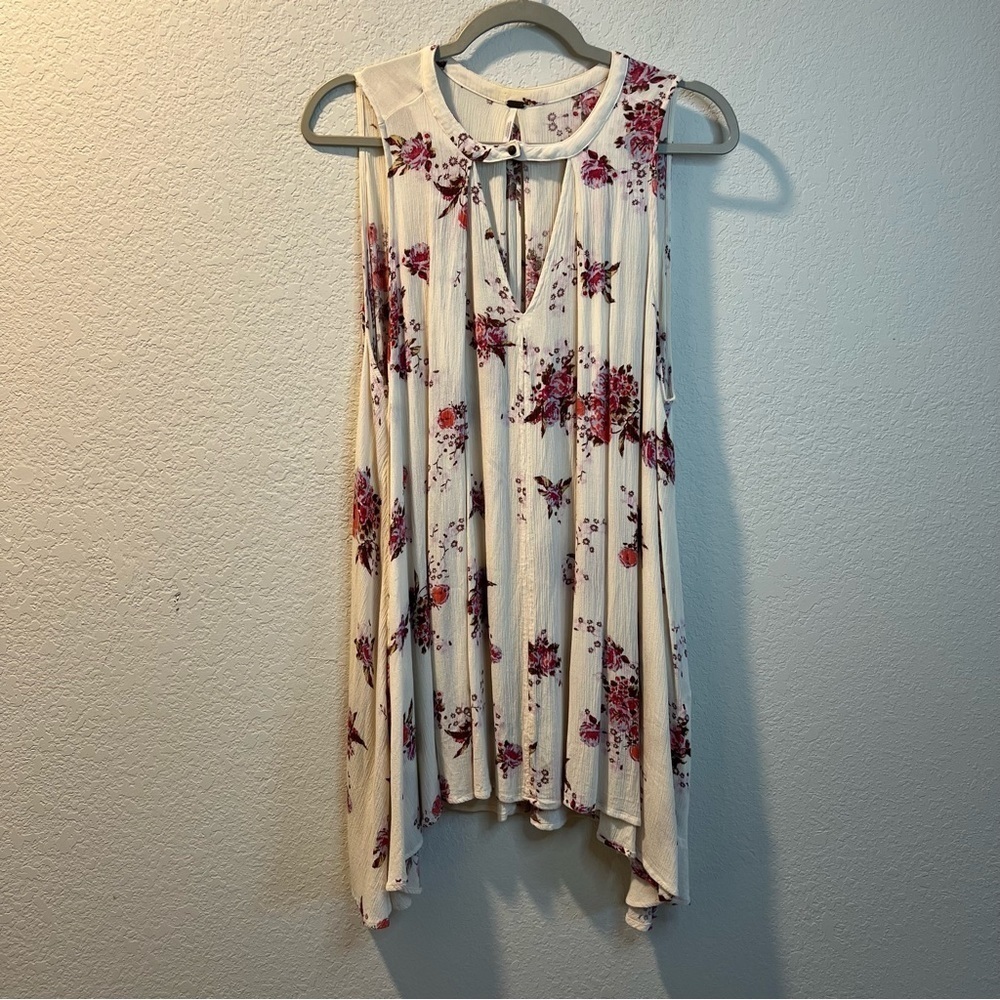 Women’s Free People floral sleeveless tunic dress size small S